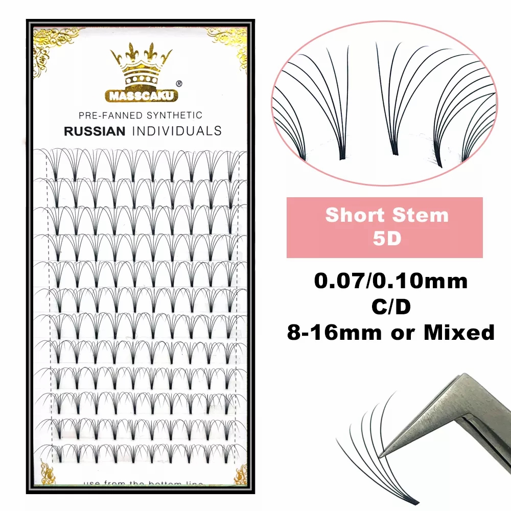 Eyelash Extension Remover At Home - MASSCAKU 既成ロシアボリュームショートステムまつげエクステンションワイドファン 3D 4D 5D 6D
