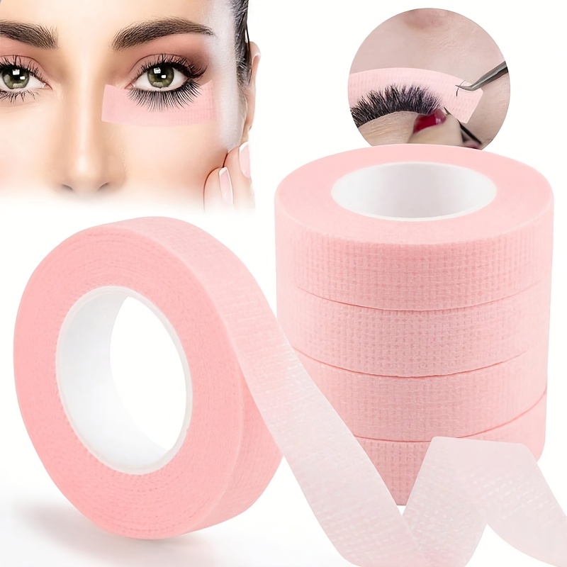 Eyelash Extension Eyeliner - 3ロール マイクロポーラス アイメイクアップテープ、低刺激性 通気性、アイライナー＆アイシャドウシールド、まつげエクステンションツール、残留物なし
