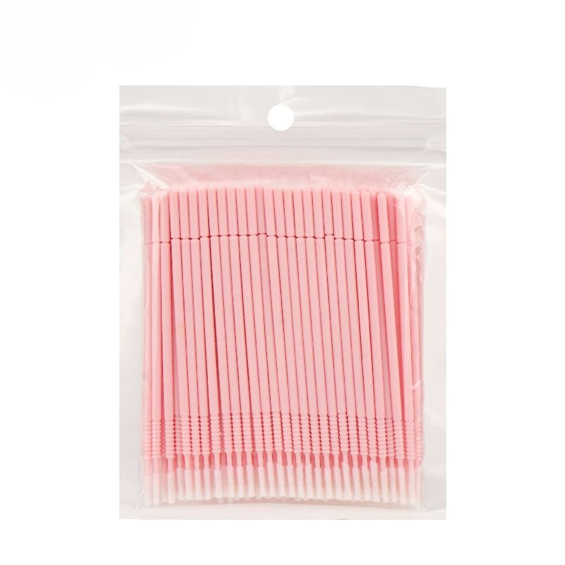 Eyelash Extension Eyeliner - 100 個まつげエクステンションメイクアップツール卸売スパイラルマスカラブラシハンドルマイクロブラシ使い捨てアプリケーターまつげブラシ