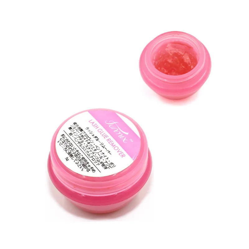 Eyelash Extension Remover Gel - Funmix-まつげを取り除くための接着剤リムーバー,1ピース,まつげエクステ用のピンク,5g