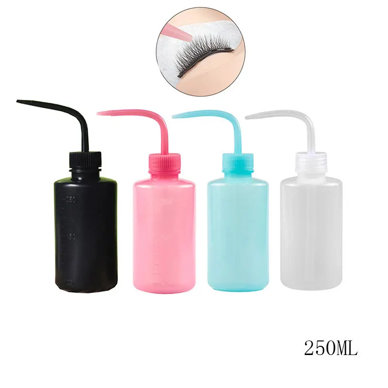 Refill Eyelash Extension - 250ml まつげクレンジングボトル - まつげエクステンションケア用サロンカーブスパウト | ポータブル設計の漏れ防止衛生ツール