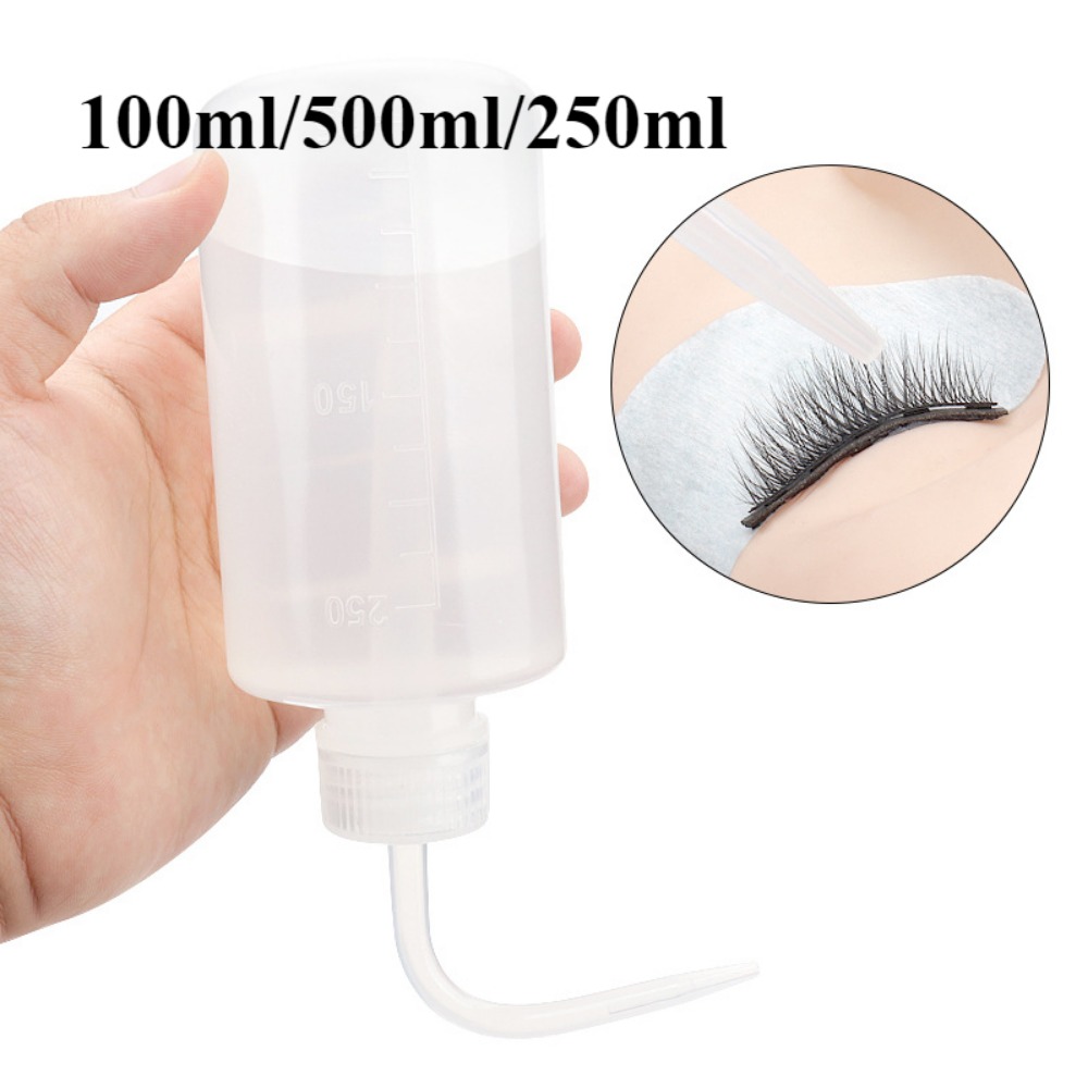 Refill Eyelash Extension - 湾曲した注ぎ口付きのスクイーズチューブ,洗顔ボトル,眉毛リムーバー,まつげバスフラスコ,まつげエクステ,メイクアップツール
