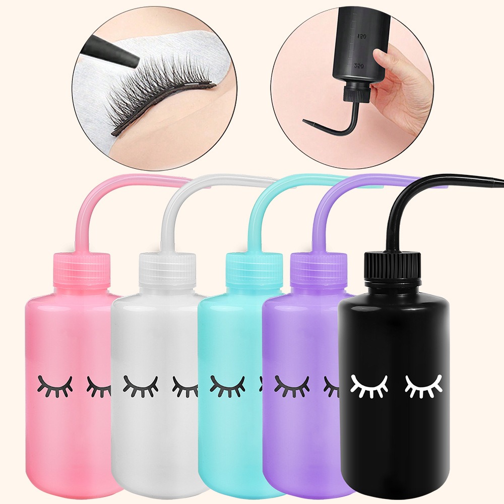 Refill Eyelash Extension - 250 ミリリットルまつげクリーニングボトルこぼれないスクイズ洗浄水噴出ボトルまつげエクステンションタトゥースクイズスポイトボトル