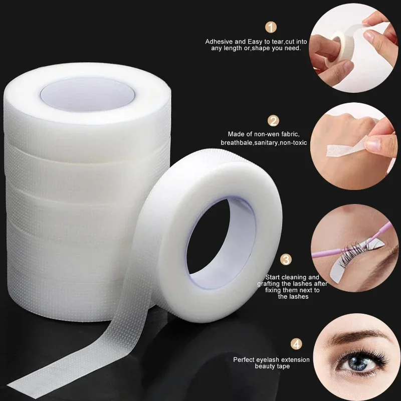 Eyelash Extension Remover At Home - 透明マイクロポア通気性生地まつげテープ 9 メートル 10 ヤードあたりロールあたり 1