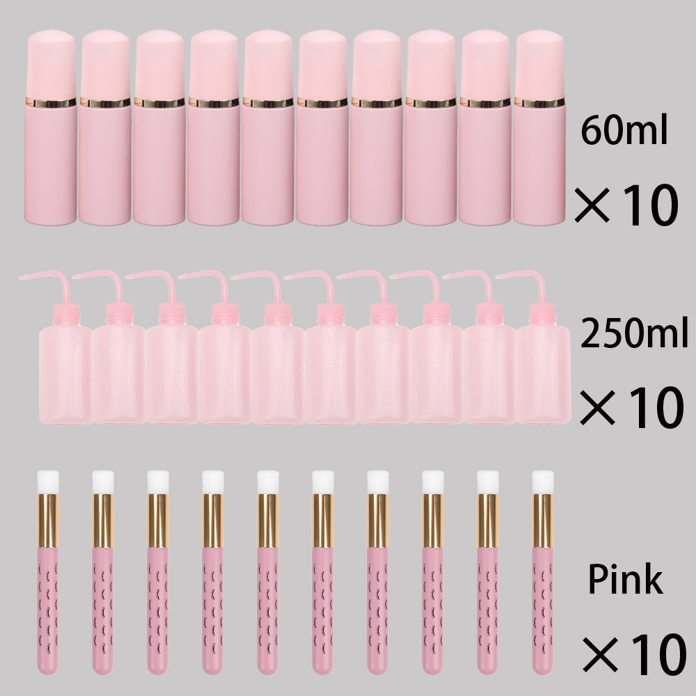 Refill Eyelash Extension - まつげエクステキット,液体フォームボトル,つけまつげ,洗浄ブラシ,250ml