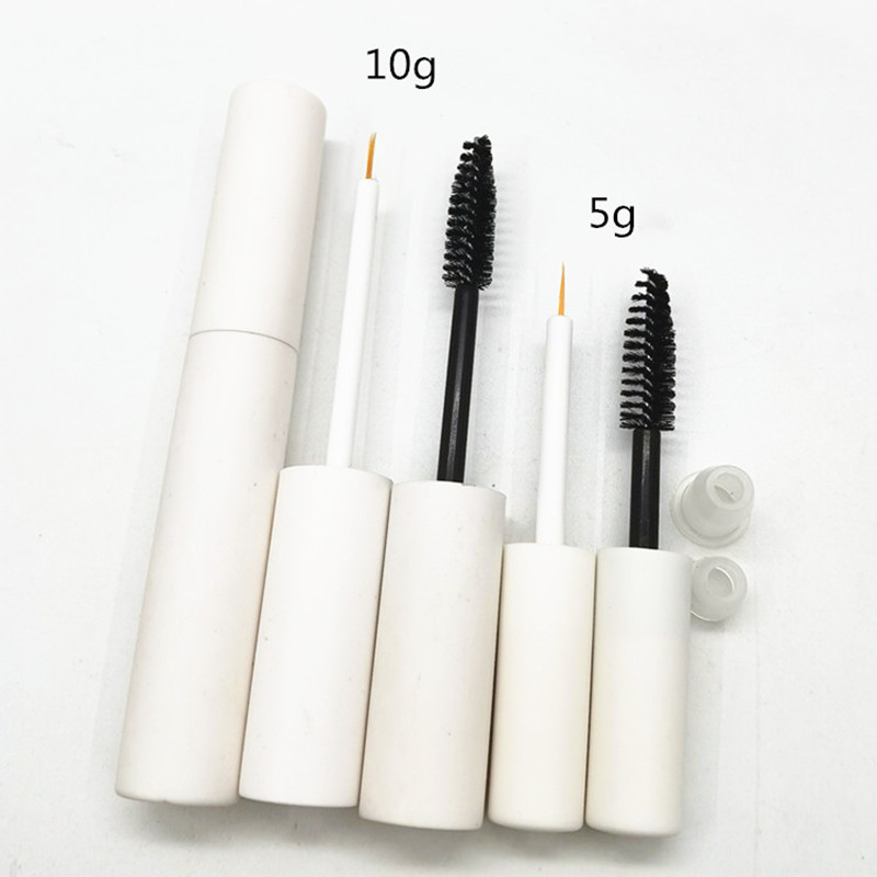 Eyelash Extension Eyeliner - 空の口紅用チューブ,5ml,10〜100個,液体用チューブ,白