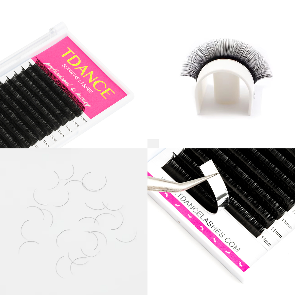 TDANCE まつげエクステンション 16 行韓国 PBT  - Eyelash Extension Korea のレビューと価格