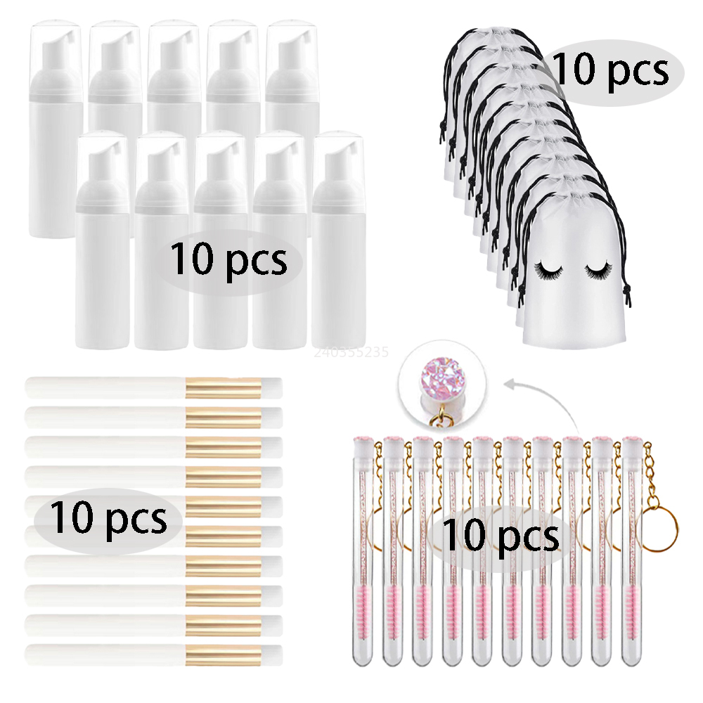 まつげエクステ用の空のプラスチックボトル、メイクアップツール - Refill Eyelash Extension のレビューと価格