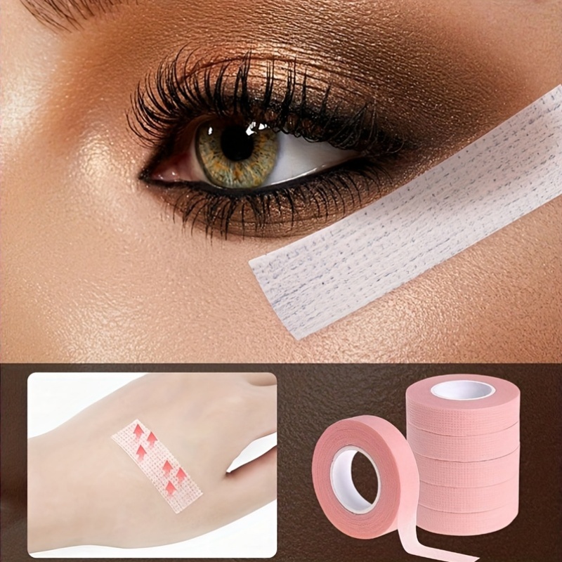 3ロール マイクロポーラス アイメイクアップテープ、低刺激性 - Eyelash Extension Eyeliner のレビューと価格