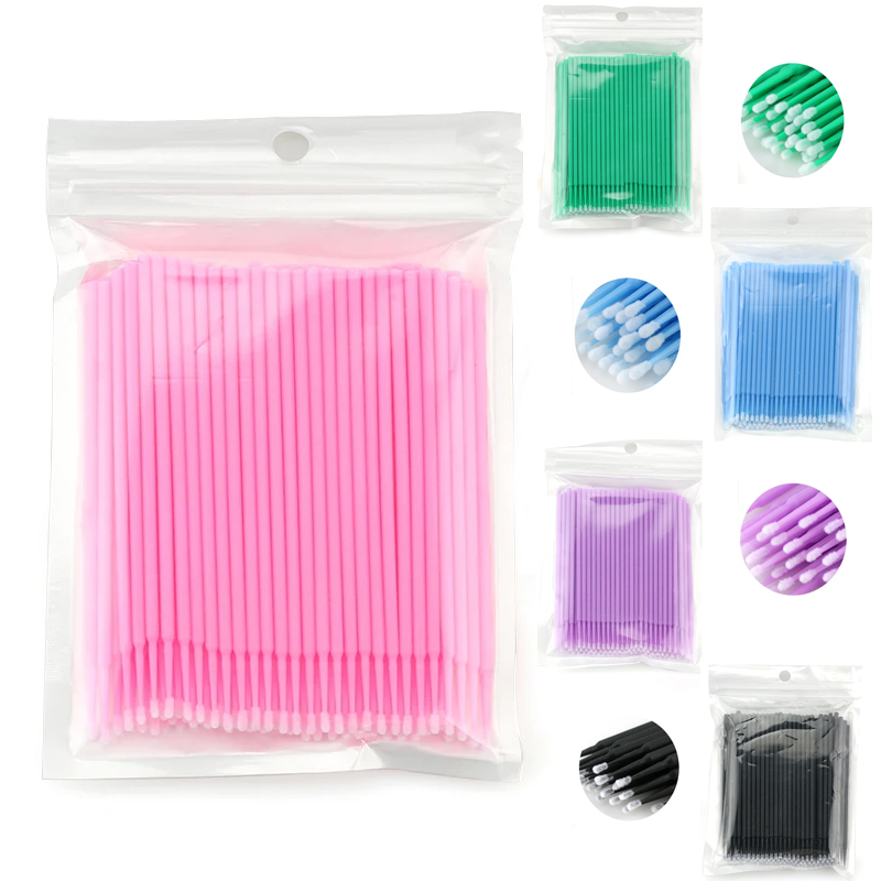 まつげエクステ用使い捨てマイクロブラシ,50個,100個,個 - Eyelash Extension Eyeliner のレビューと価格