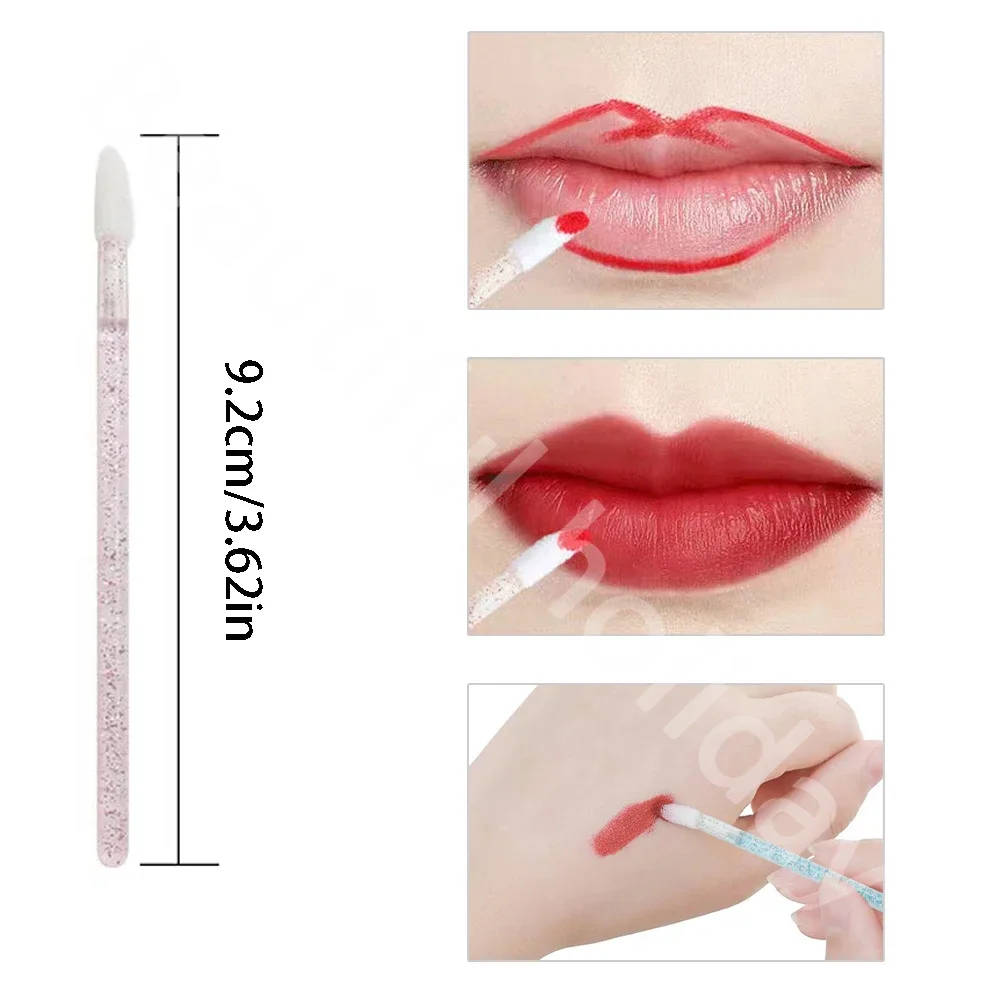 500 個使い捨てリップブラシ化粧ブラシ口紅アプリケーターワ - Eyelash Extension Eyeliner のレビューと価格