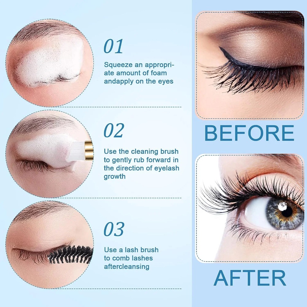 60ml詰め替え可能漏れ防止空プラスチックフォームポンプボト - Refill Eyelash Extension のレビューと価格