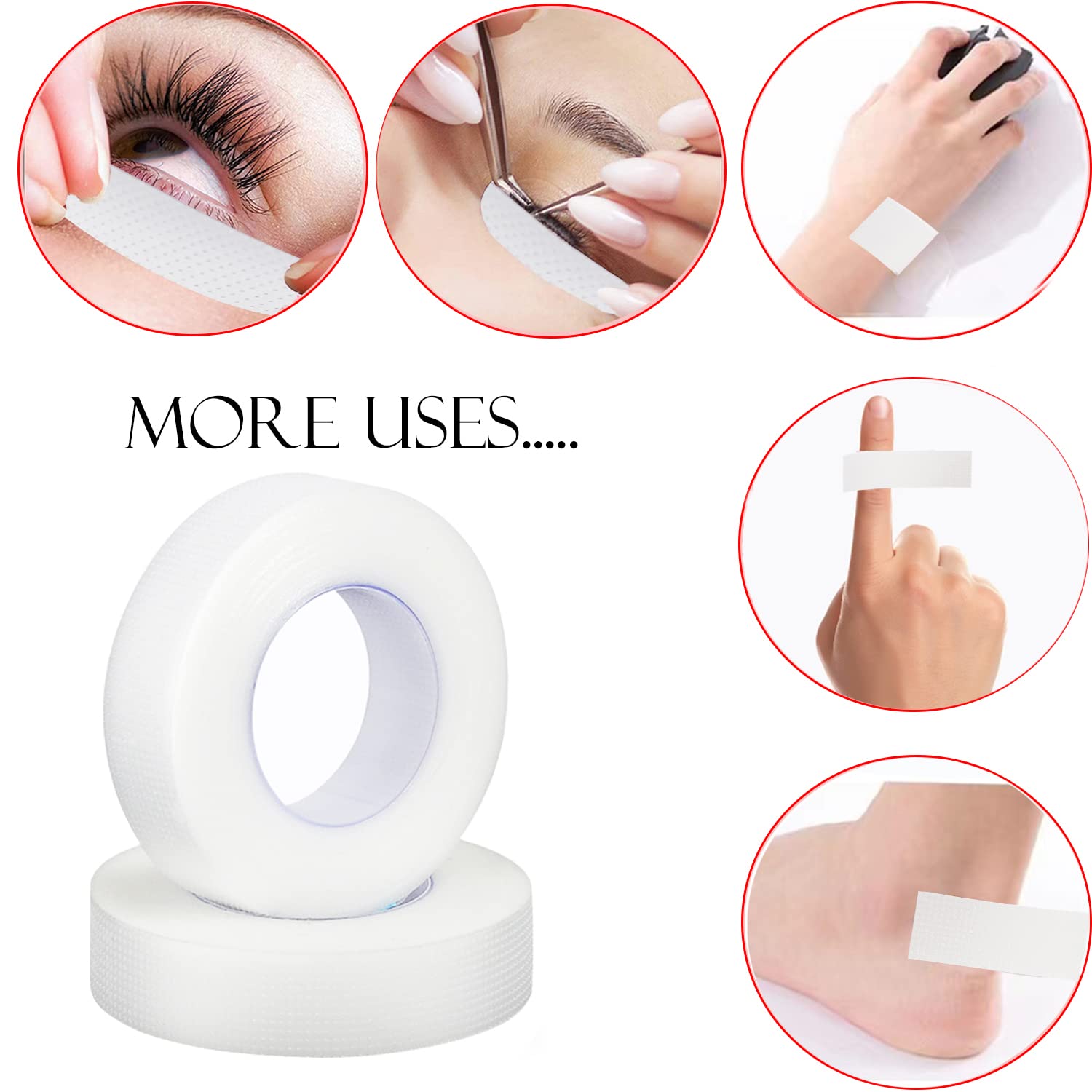 まつげテープ透明粘着生地 9 メートル/10 ヤード/ロール - Eyelash Extension Remover Gel のレビューと価格