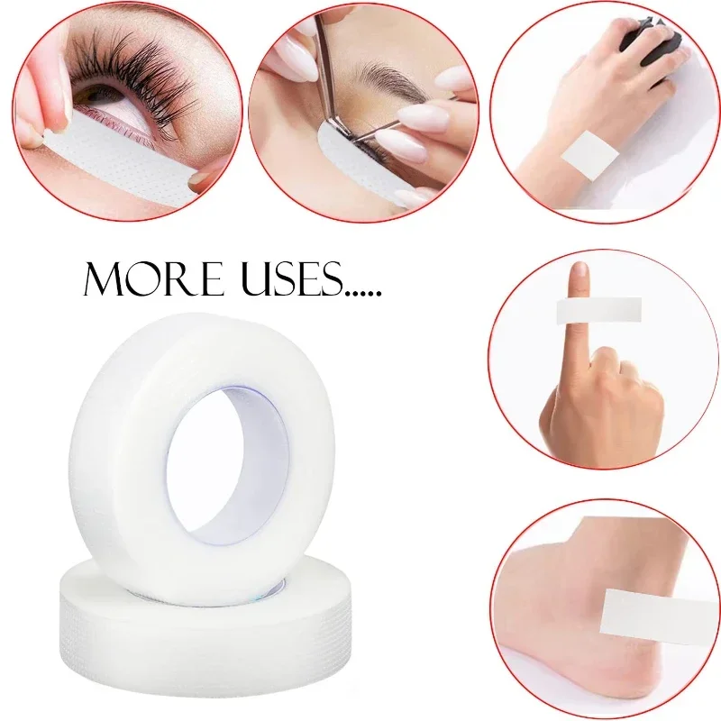 透明マイクロポア通気性生地まつげテープ 9 メートル 10  - Eyelash Extension Remover At Home のレビューと価格