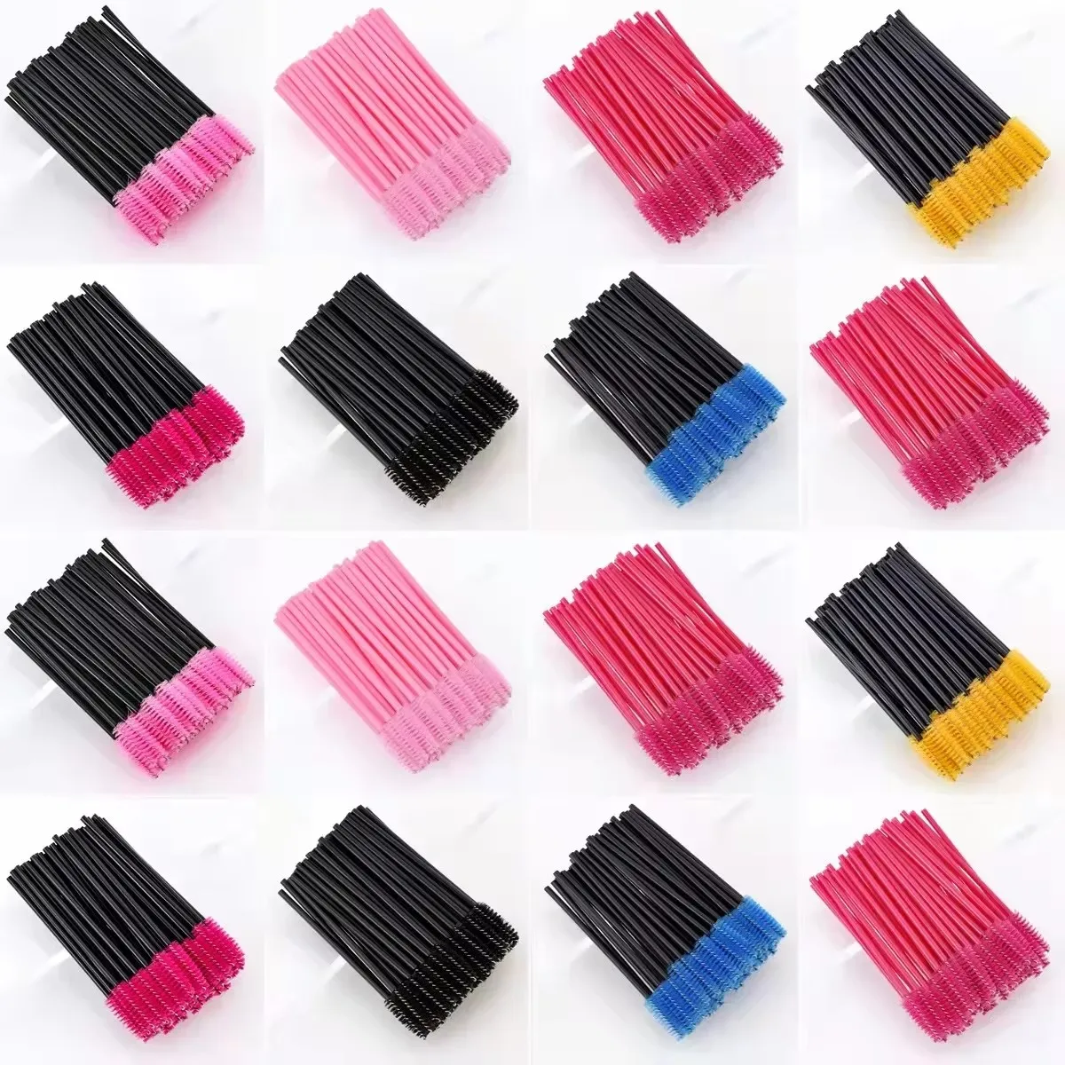 50/500 個使い捨て眉毛まつげブラシワンドまつげスプーリ - Eyelash Extension Eyeliner のレビューと価格