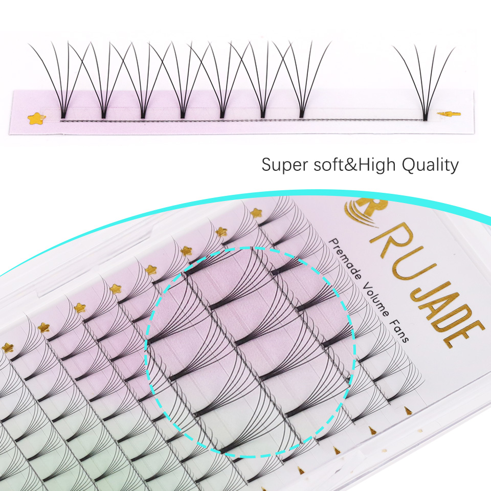ルジャデプレメイドボリュームファンショートステム ロシアンボ - Eyelash Extension Korea のレビューと価格