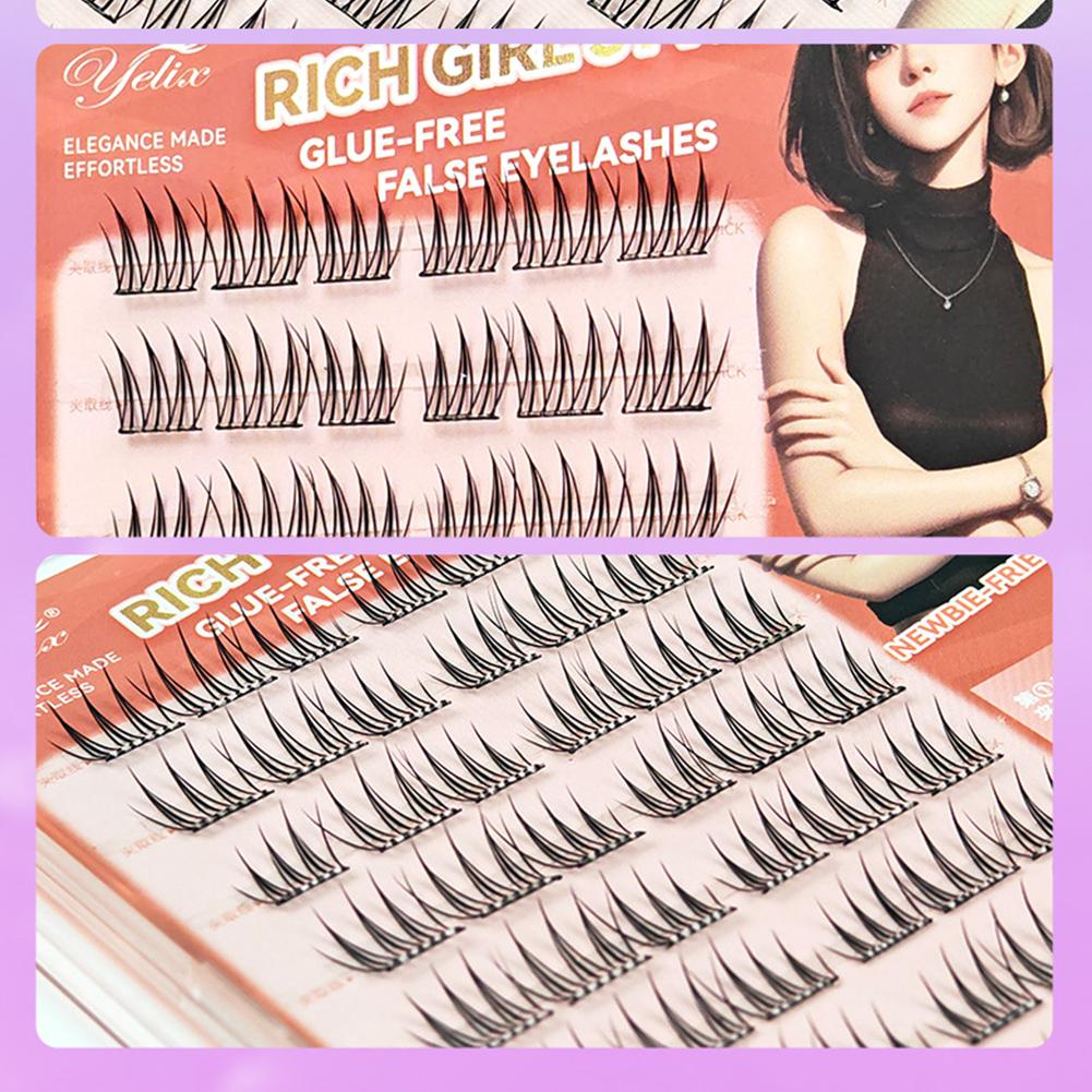 韓国製接着剤不要つけまつげ DIY 自己粘着クラスタまつげ  - Eyelash Extension Korea のレビューと価格