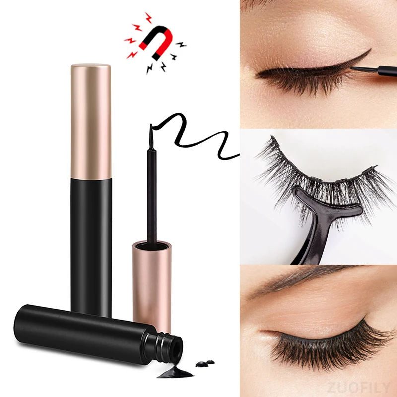 1/2 個黒磁気アイライナー接着剤つけまつげエクステンション - Eyelash Extension Eyeliner のレビューと価格